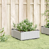 Vidaxx Pflanzgefäß mit Zapfen 42,5x42,5x28,5 cm Polypropylen weiß