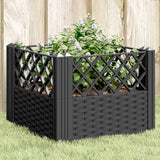 Vidaxx Pflanzgefäß mit Stiften 43,5x43,5x43,5 cm Polypropylen schwarz