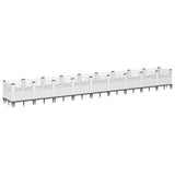 Vidaxx Pflanzgefäß mit Zapfen 363,5x43,5x43,5 cm Polypropylen weiß