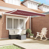 Vidaxl luifel automatisch uittrekbaar 300x250 cm bordeauxrood