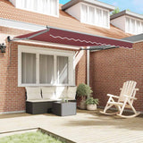 Vidaxl luifel automatisch uittrekbaar 300x250 cm bordeauxrood