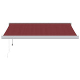 VidaXL Markise automatisch ausziehbar 300x250 cm burgunderrot