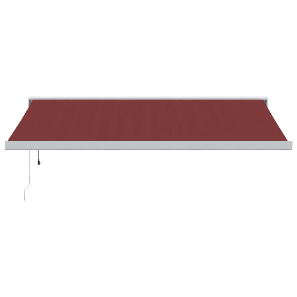 VidaXL Markise automatisch ausziehbar 450x300 cm burgunderrot