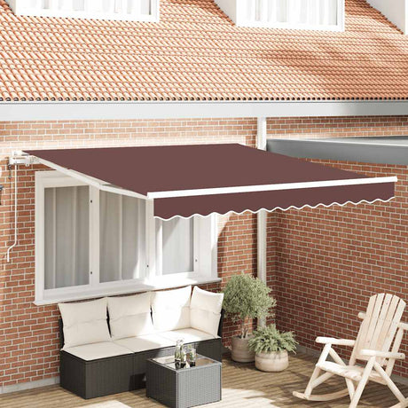 Vidaxl luifel automatisch uittrekbaar 300x250 cm bruin