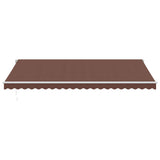 VidaXL Markise manuell ausziehbar 500x350 cm braun