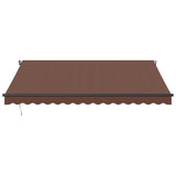 VidaXL Markise manuell ausziehbar 400x350 cm braun