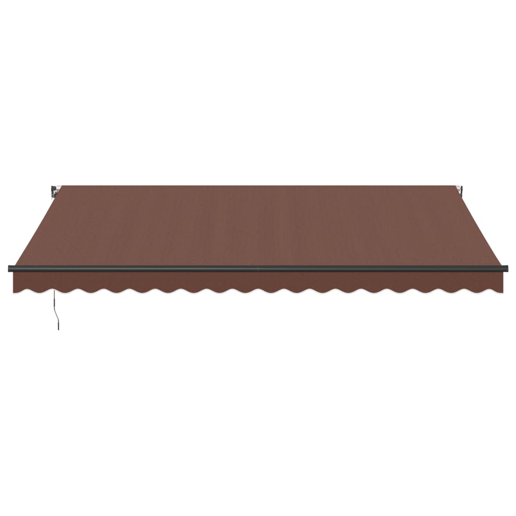 VidaXL Markise manuell ausziehbar 450x350 cm braun