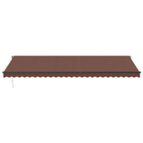 VidaXL Markise manuell ausziehbar 600x350 cm braun