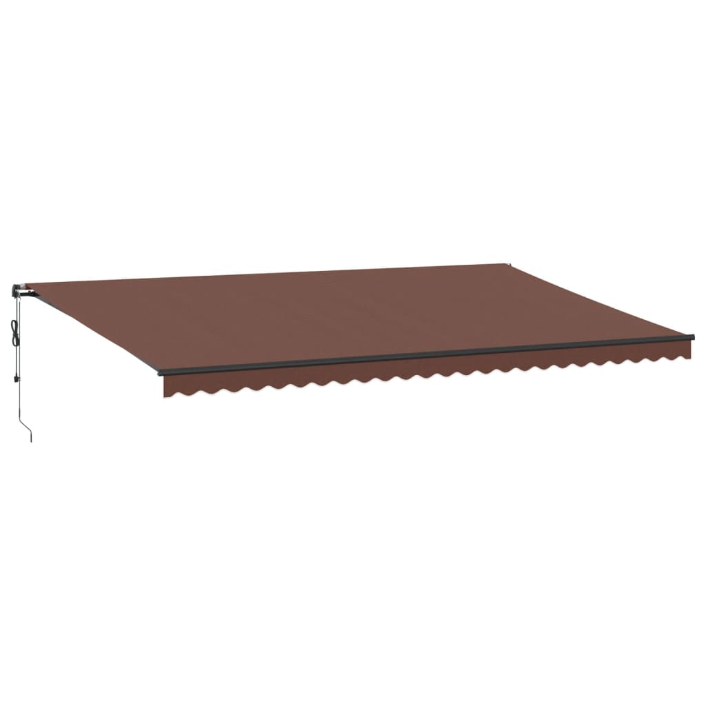 VidaXL Markise automatisch ausziehbar 600x350 cm braun