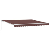 VidaXL Markise manuell ausziehbar 400x300 cm braun