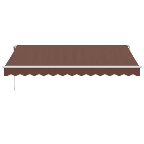 Vidaxl luifel handmatig uittrekbaar 350x250 cm bruin