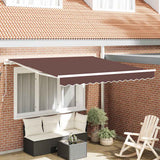VidaXL Markise manuell ausziehbar 300x250 cm braun