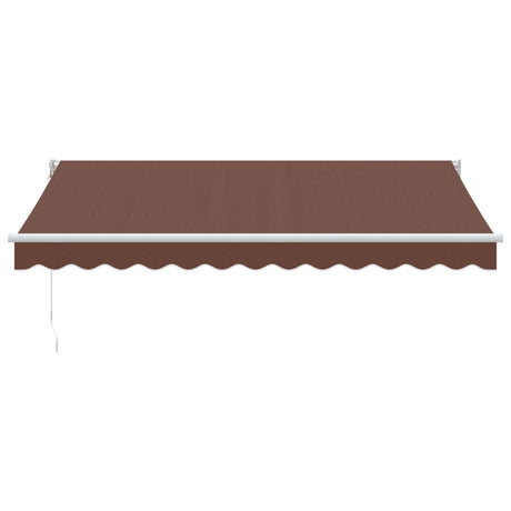 Vidaxl luifel handmatig uittrekbaar 350x250 cm bruin