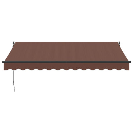 Vidaxl luifel handmatig uittrekbaar 350x250 cm bruin