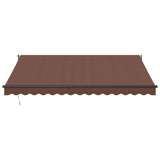 VidaXL Markise manuell ausziehbar 400x300 cm braun