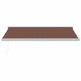 VidaXL Markise manuell ausziehbar 400x300 cm braun