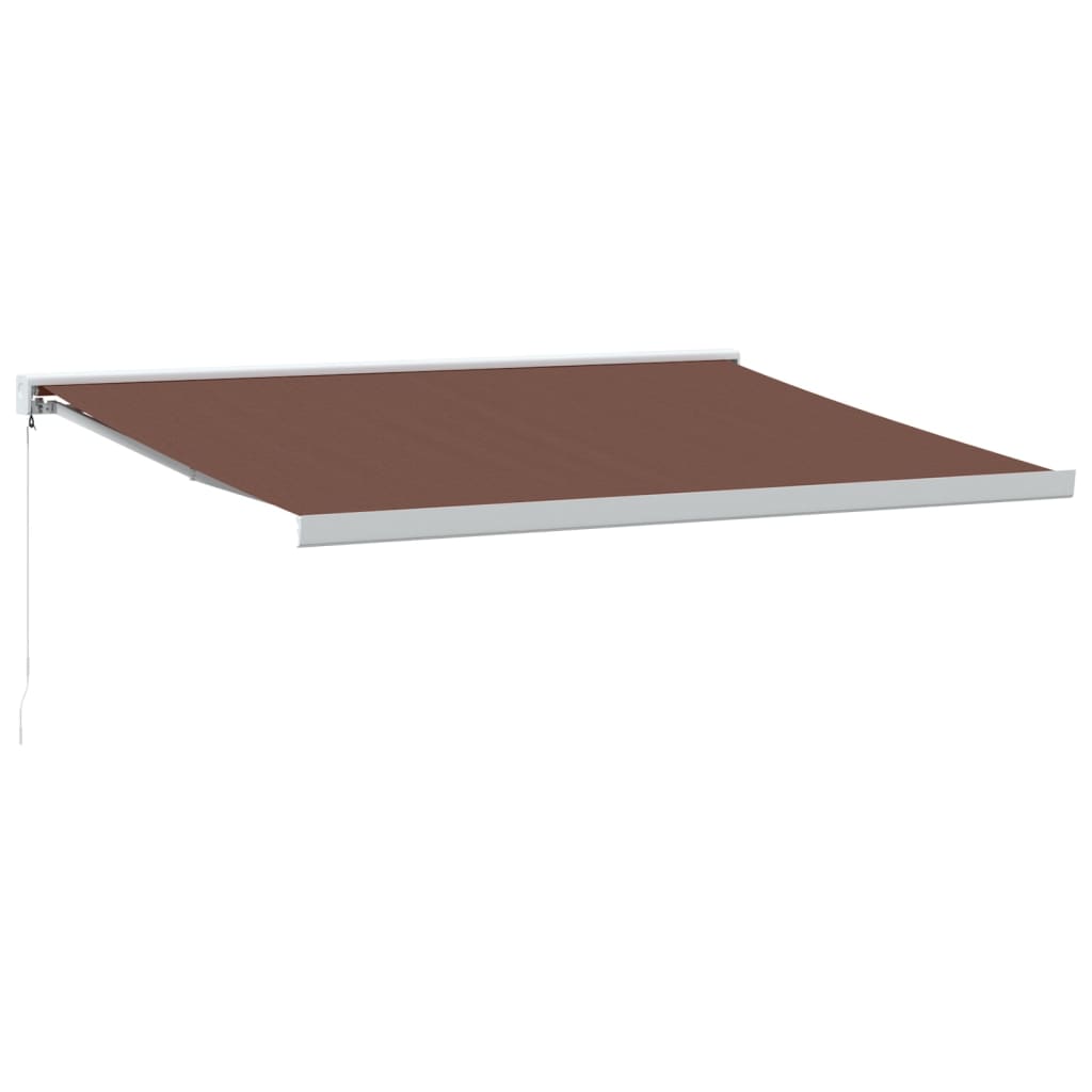 VidaXL Markise manuell ausziehbar 450x300 cm braun