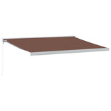 VidaXL Markise manuell ausziehbar 450x300 cm braun