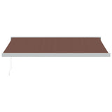 VidaXL Markise manuell ausziehbar 450x300 cm braun