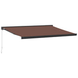 VidaXL Markise manuell ausziehbar 400x300 cm braun