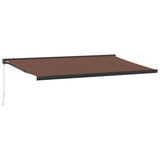VidaXL Markise manuell ausziehbar 500x300 cm braun