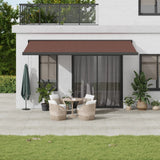 VidaXL Markise manuell ausziehbar 500x300 cm braun