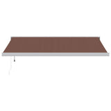 VidaXL Markise automatisch ausziehbar 400x300 cm braun