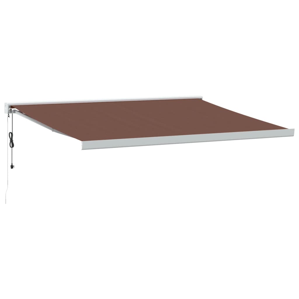 VidaXL Markise automatisch ausziehbar 450x300 cm braun