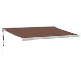 VidaXL Markise automatisch ausziehbar 450x300 cm braun