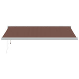 VidaXL Markise automatisch ausziehbar 450x300 cm braun