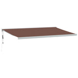 VidaXL Markise automatisch ausziehbar 500x300 cm braun
