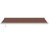 VidaXL Markise automatisch ausziehbar 500x300 cm braun