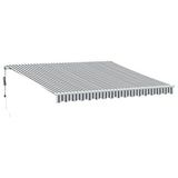 VidaXL Markise automatisch ausziehbar LED 400x350 cm Anthrazit und Weiß