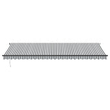 VidaXL Markise manuell ausziehbar 600x350 cm Anthrazit und Weiß
