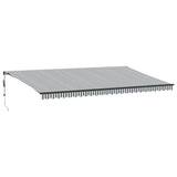VidaXL Markise automatisch ausziehbar 600x350 cm Anthrazit und Weiß
