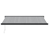 VidaXL Ausziehbare Markise 4,5x3 m Stoff und Aluminium Anthrazit und Weiß