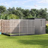 VidaXL Voliere mit Erweiterung 497x303x216 cm Stahl Silber