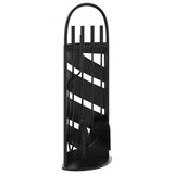 Vidaxx 5-teiliges Kaminset 23x15x66 cm Stahl