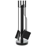 Vidaxx 5-teiliges Kaminbesteckset 18x56 cm Stahl