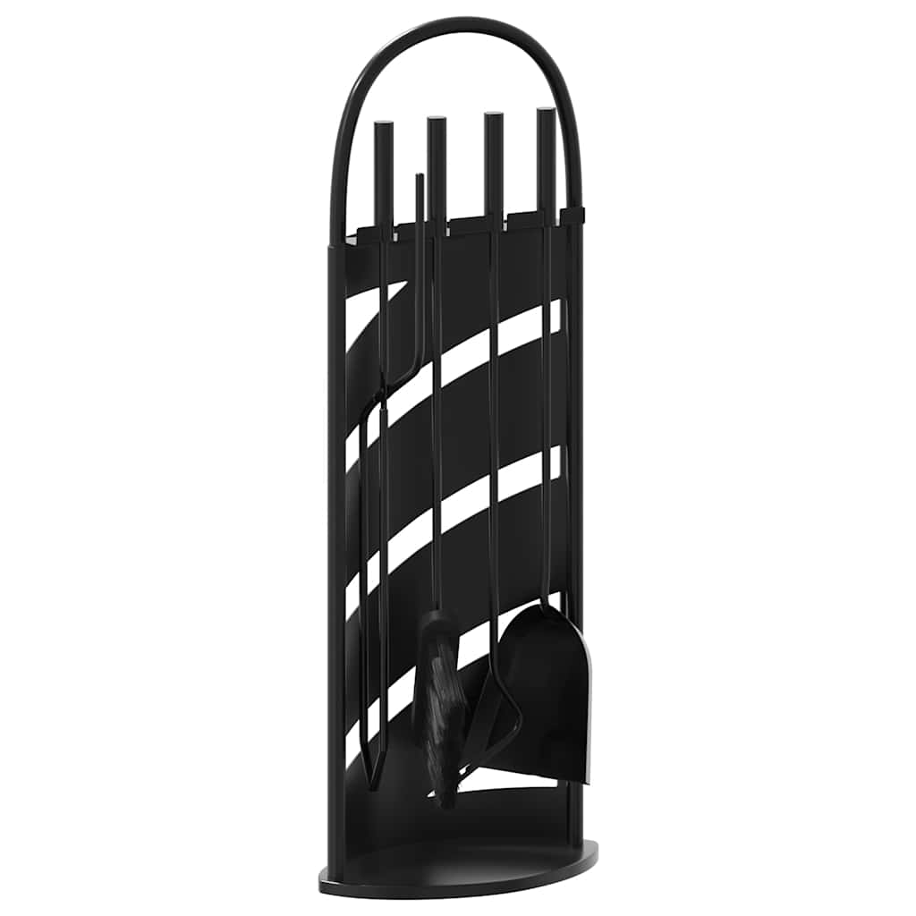 Vidaxx 5-teiliges Kaminbesteckset 23x15x66 cm Stahl