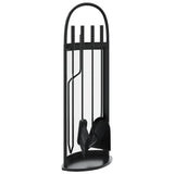 Vidaxx 5-teiliges Kaminbesteckset 23x15x66 cm Stahl