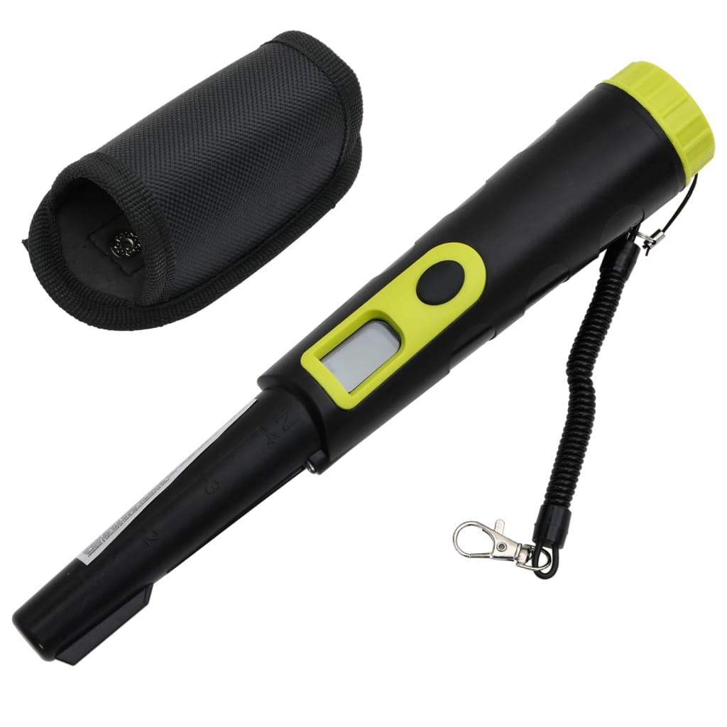VidaXL Pinpointer-Metalldetektor mit schwarzem und gelbem LCD-Bildschirm