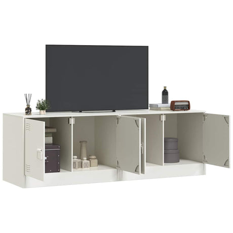 Vidaxl tv-meubelen 2 st 67x39x44 cm staal wit