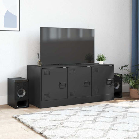 Vidaxl tv-meubel 99x39x44 cm staal zwart