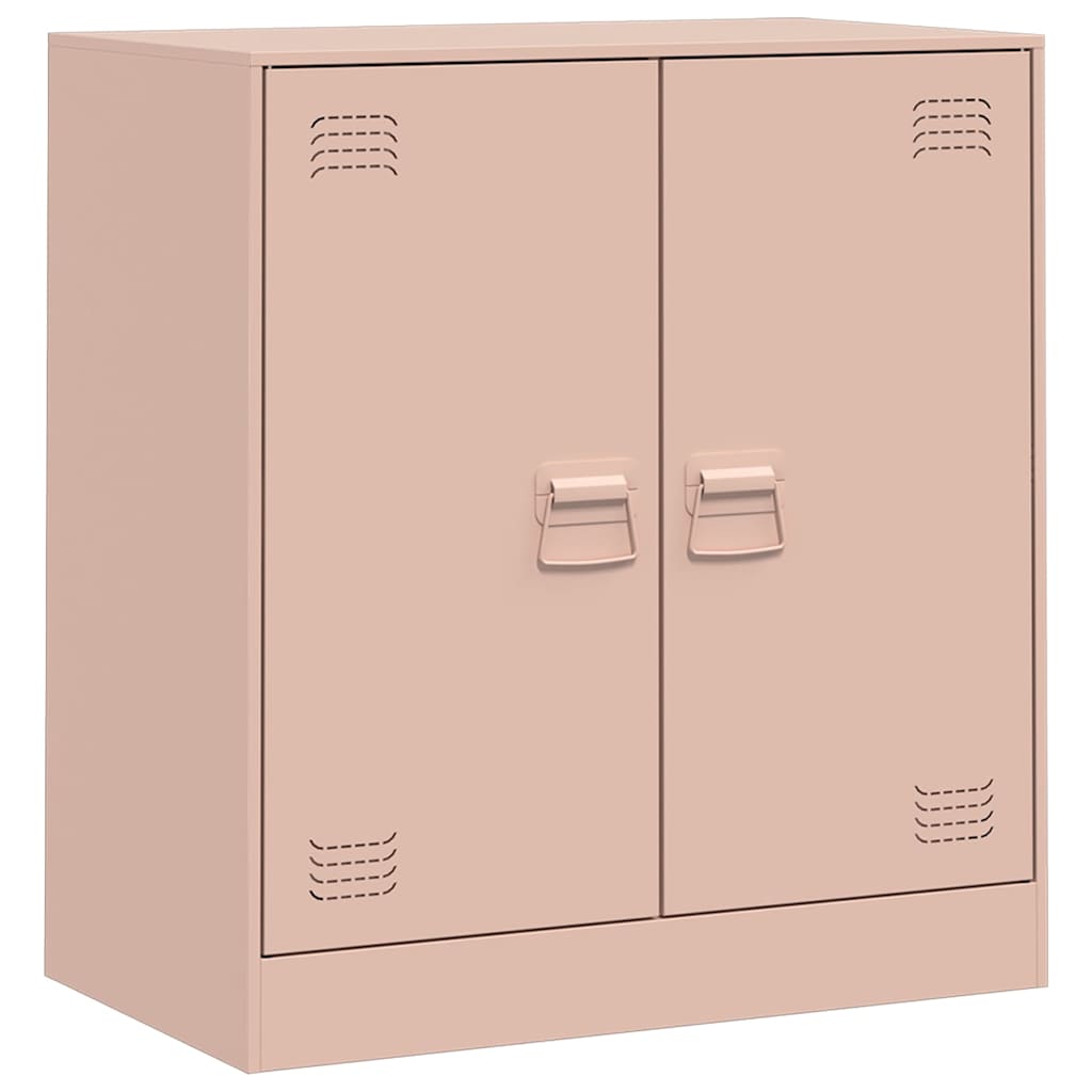 Vidaxl dressoir 67x39x73 cm staal roze
