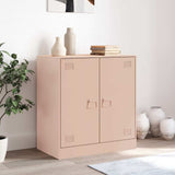 Vidaxl dressoir 67x39x73 cm staal roze