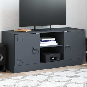 Vidaxl tv-meubel 99x39x44 cm staal antracietkleurig