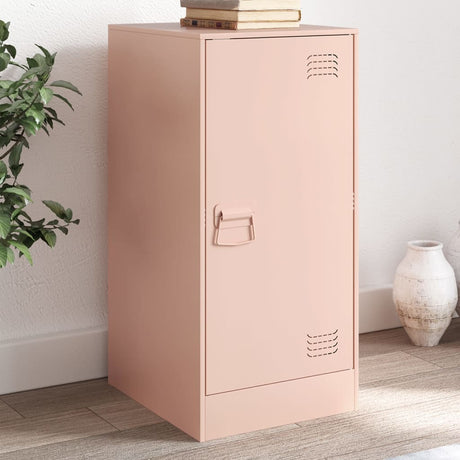 Vidaxl dressoir 34,5x39x73 cm staal roze