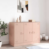 Vidaxl dressoir 99x39x73 cm staal roze