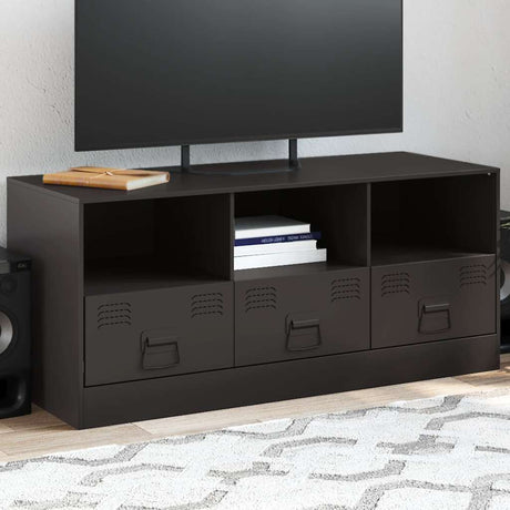 Vidaxl tv-meubel 99x39x44 cm staal zwart